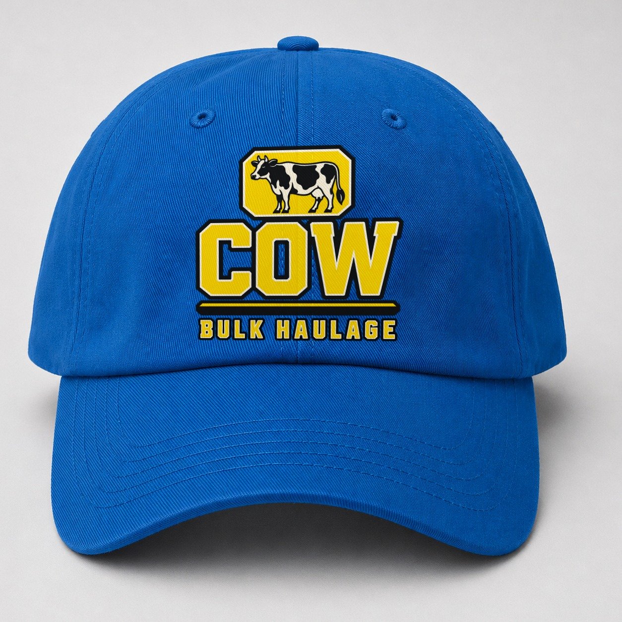 Cow Bulk Haulage Heavy Duty Baseball Cap – Blue
