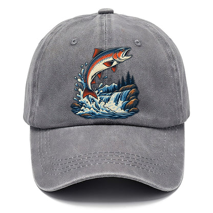 Salmon Leap Arc Fishing Elegant Classic Cap – Urban Haze