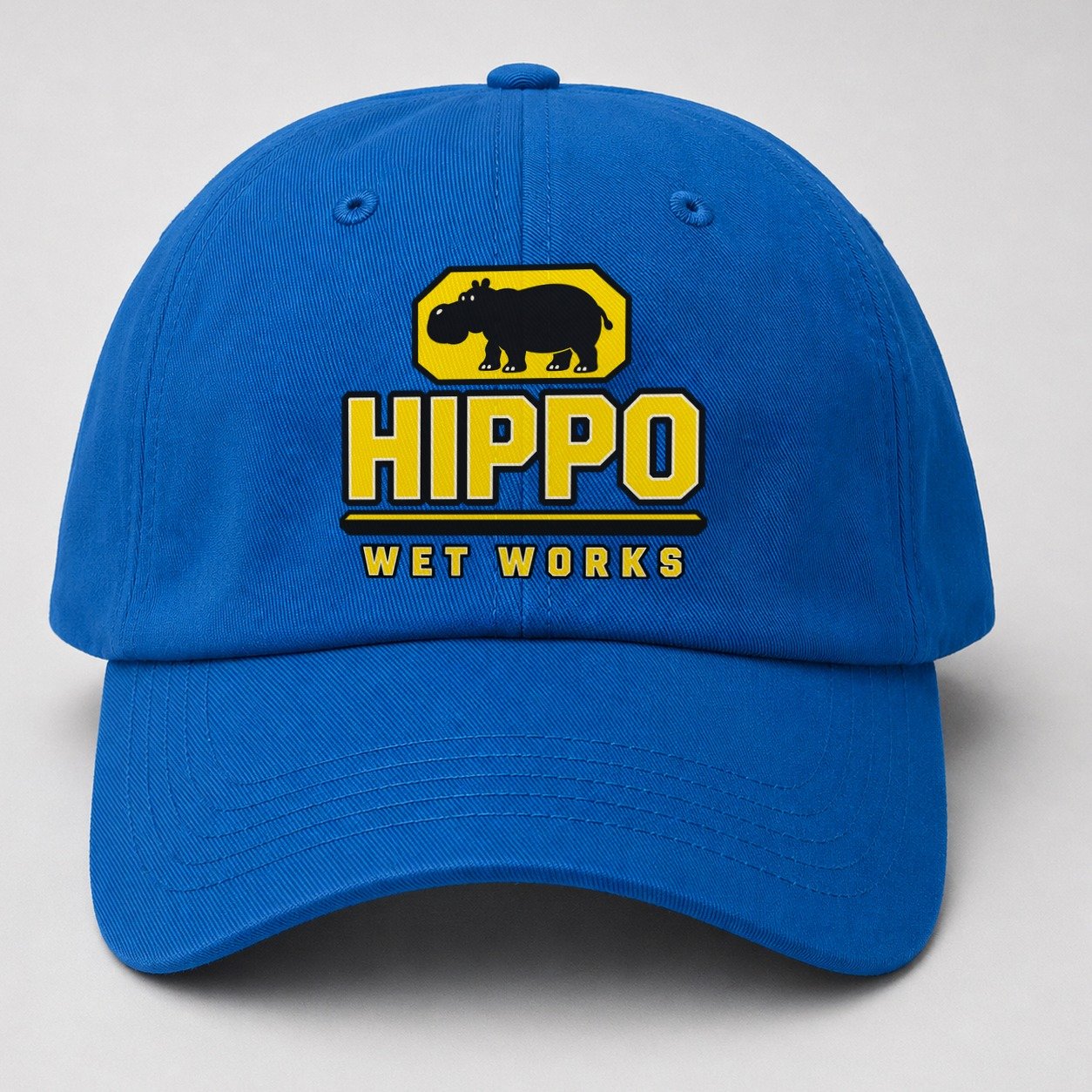Hippo Wet Works Heavy Duty Baseball Cap – Blue