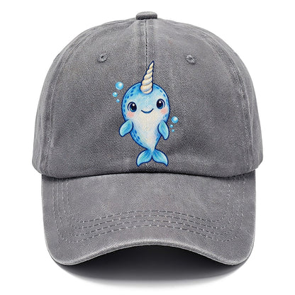 Narwhal Front Tusk Hello Sea Sprite Classic Cap – Urban Haze