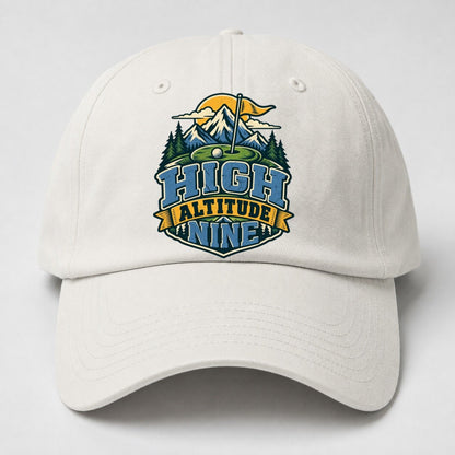 High Altitude Nine Golf Life Baseball Cap – Off White