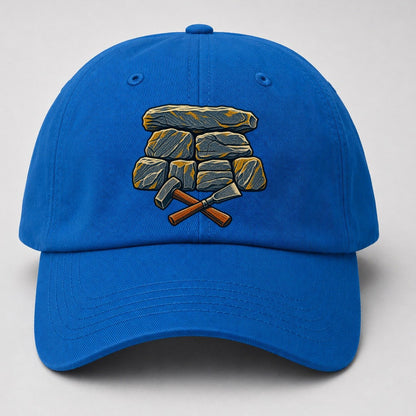 Seven Stone Wall Mason Hammer And Chisel Uk Culture Heritage Baseball Cap – Blue