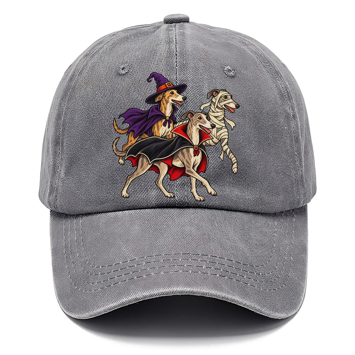 3 Greyhounds In Halloween Costumes Hdp 40 Parade Lineup Halloween Dog Parade Classic Cap – Urban Haze