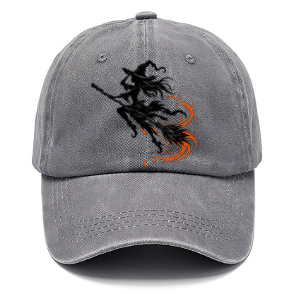 Airborne Witch On A Broom Witch Magic Classic Cap – Urban Haze
