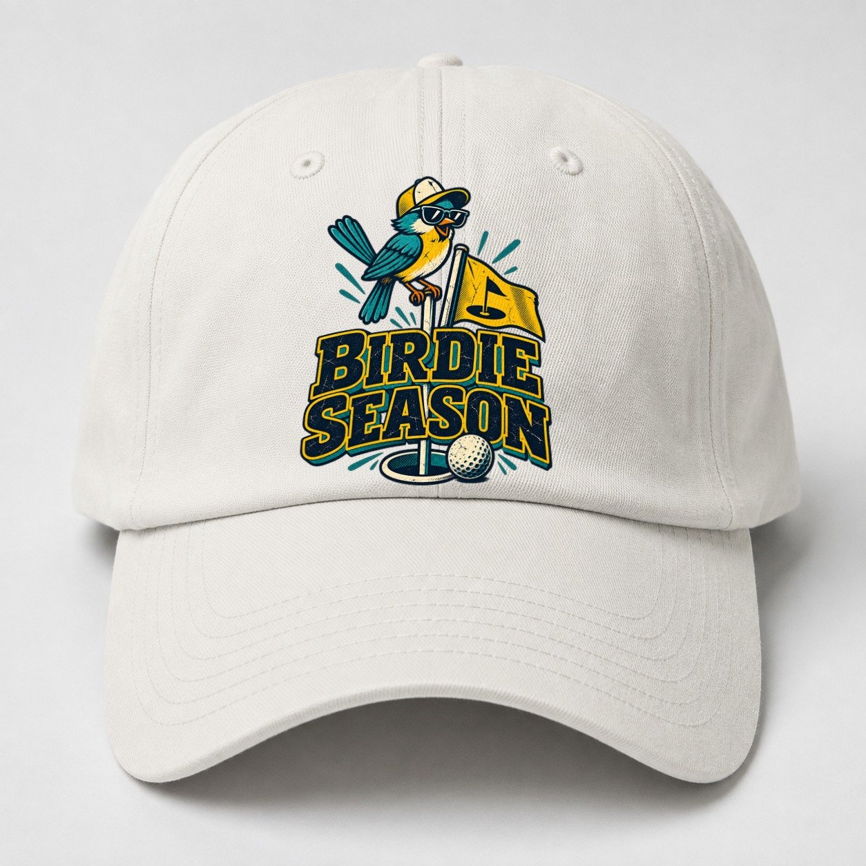 Birdie Season Golf Life Baseball Cap – Off White