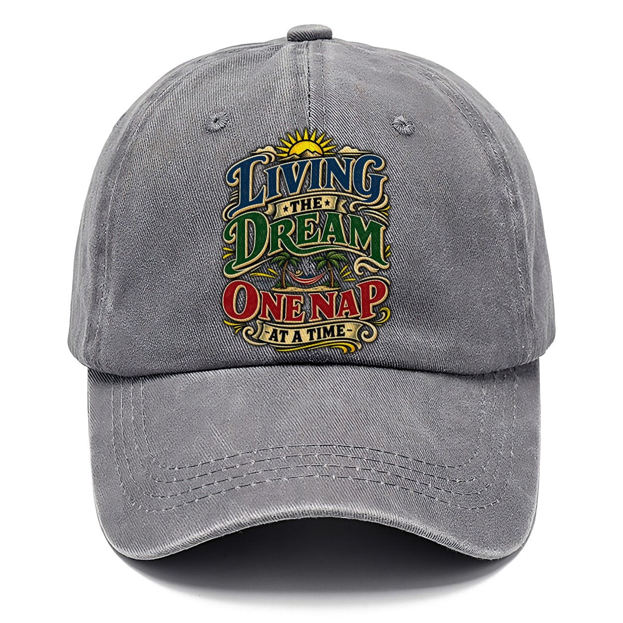 Living The Dream One Nap At A Time Retired Living Classic Cap – Urban Haze