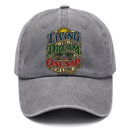 Living The Dream One Nap At A Time Retired Living Classic Cap – Urban Haze