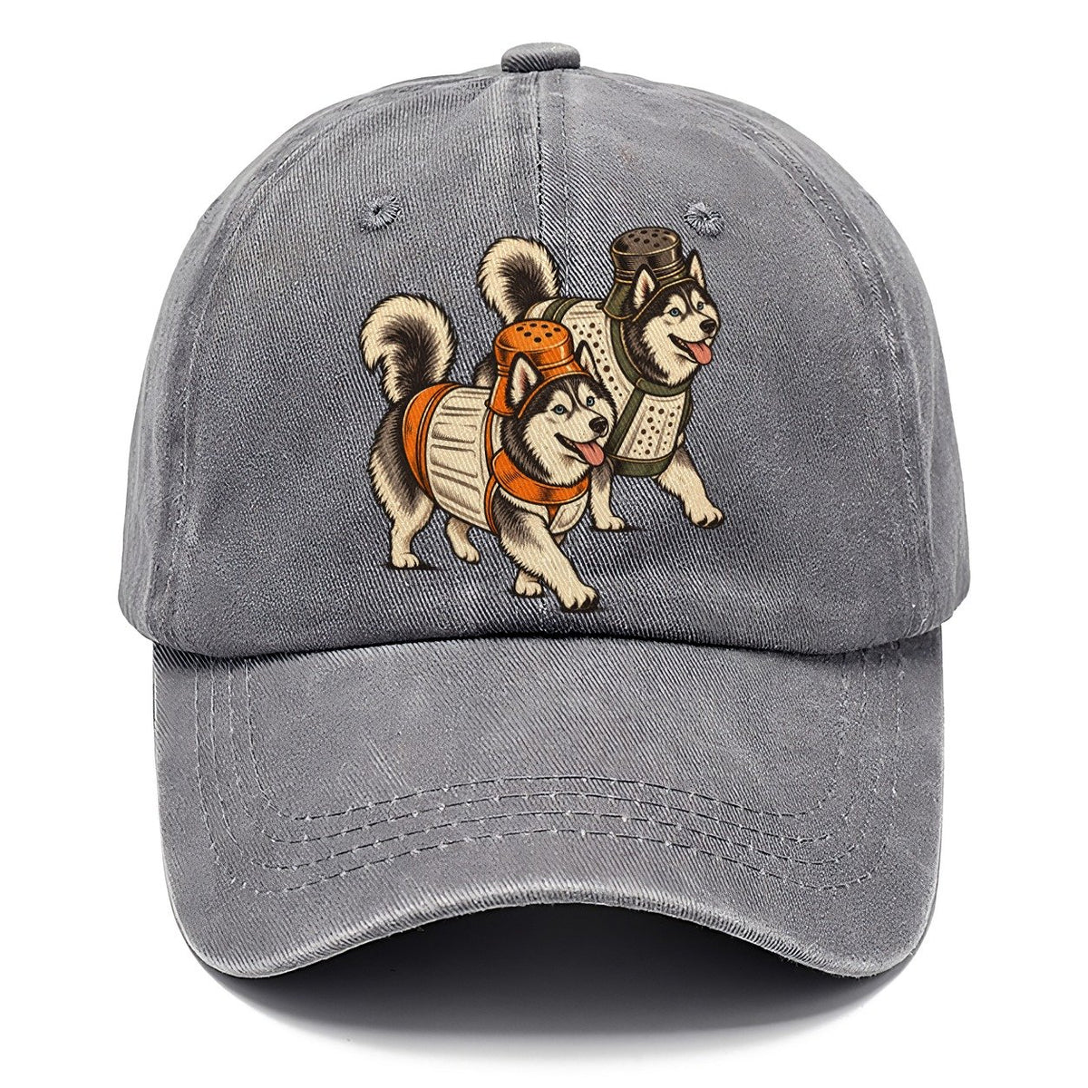 2 Huskys In Halloween Costumes Hdp 17 Parade Lineup Halloween Dog Parade Classic Cap – Urban Haze