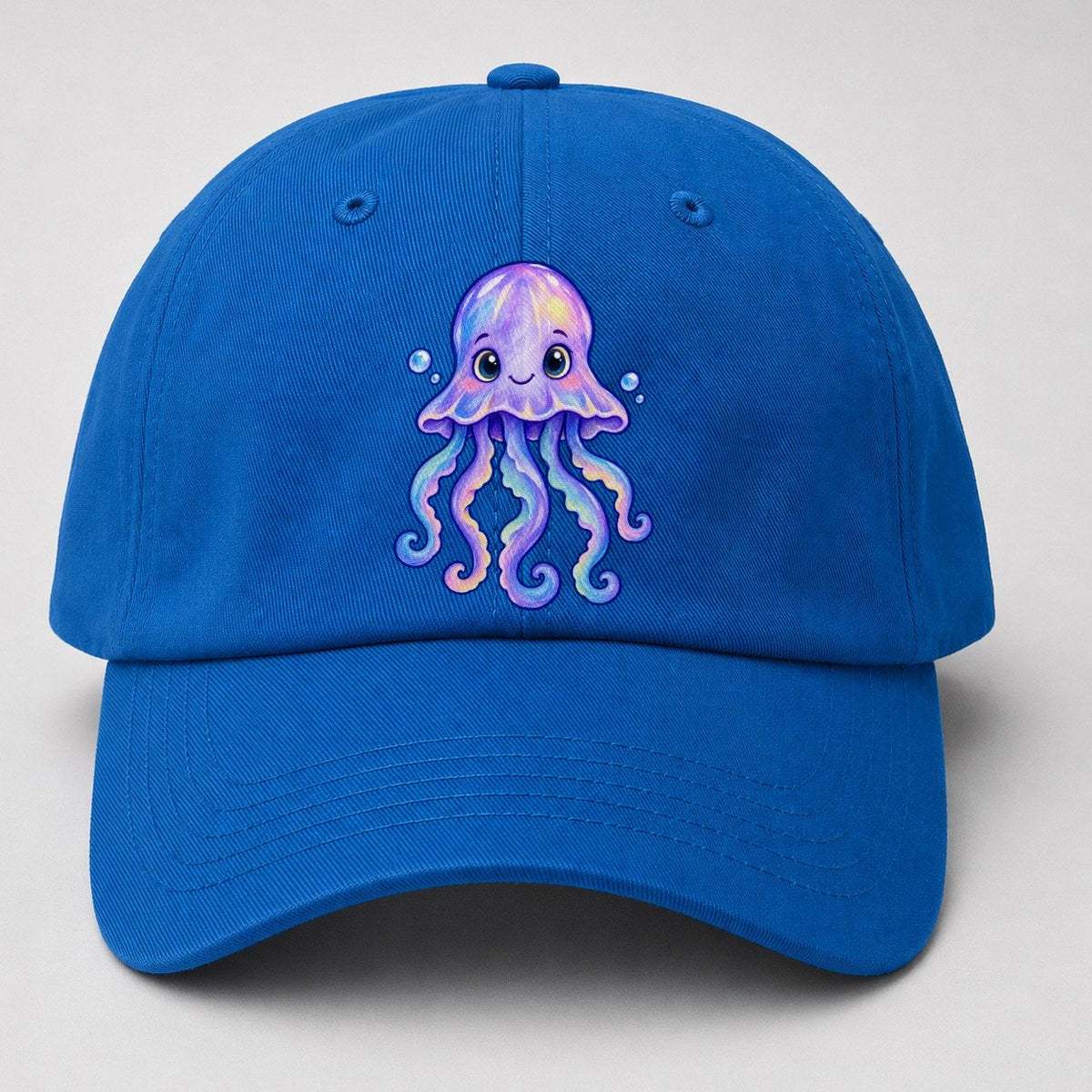 Jellyfish Front Glow Sea Sprite Baseball Cap – Blue