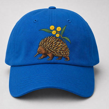 Short Beaked Echidna And Golden Wattle Australia Cultural Icons Baseball Cap – Blue