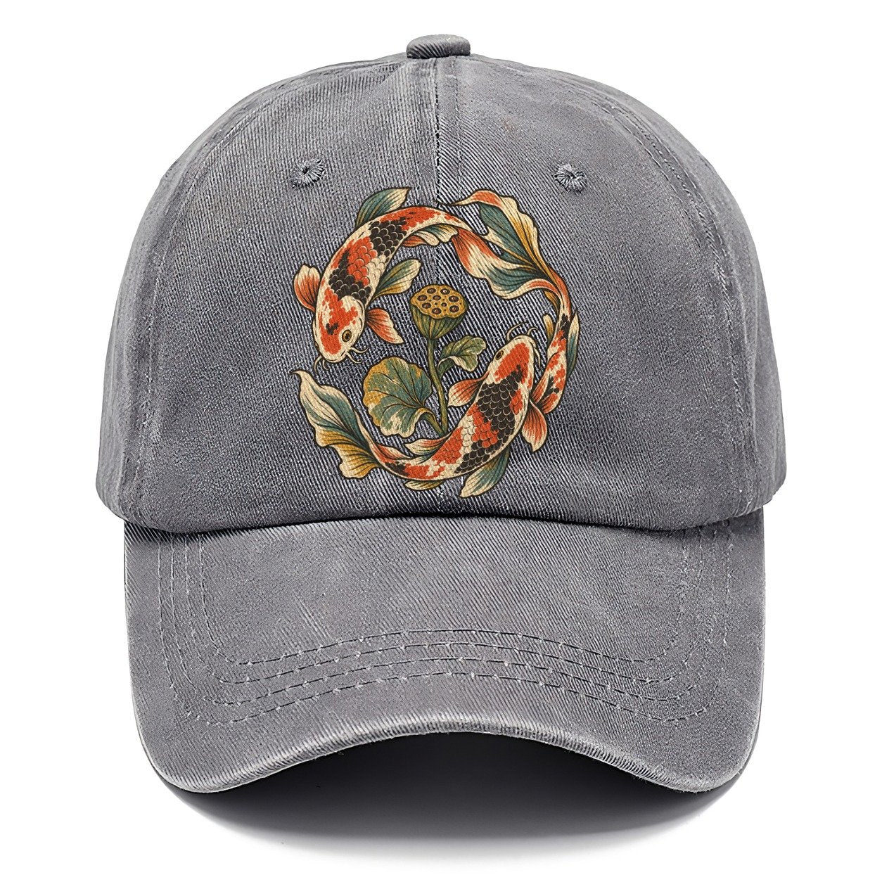 Koi Around Lotus Seedpod Gentle Wild Classic Cap – Urban Haze