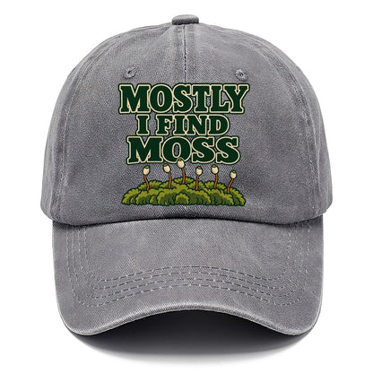 Mostly I Find Moss Foraging And Mycology Classic Cap – Urban Haze