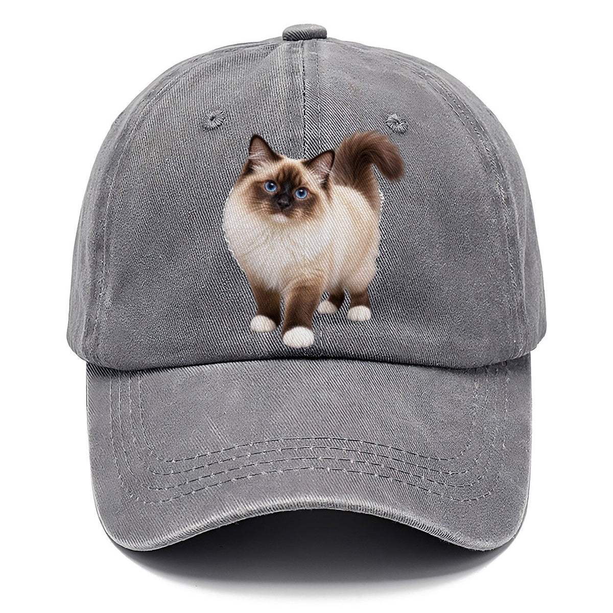 Birman Standing Three Quarter Realistic Cat Portrait Classic Cap – Urban Haze