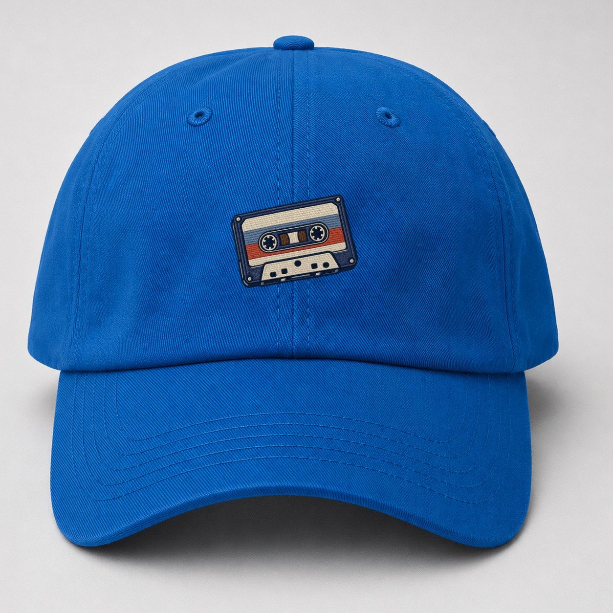 Cassette Tape Tiny Solo Marks Baseball Cap – Blue
