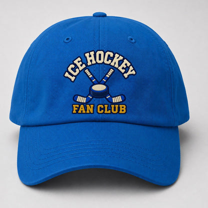 Ice Hockey Fan Club Baseball Cap – Blue