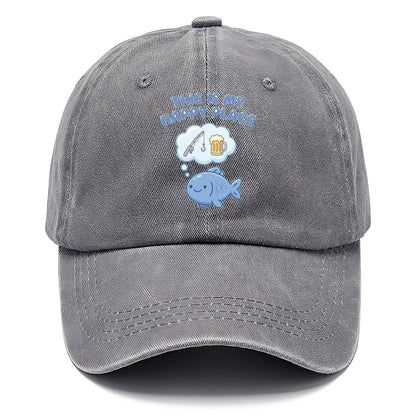 This Is My Happy Place Fishing Classic Cap – Urban Haze