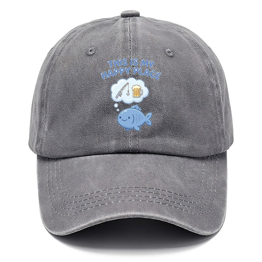 This Is My Happy Place Fishing Classic Cap – Urban Haze