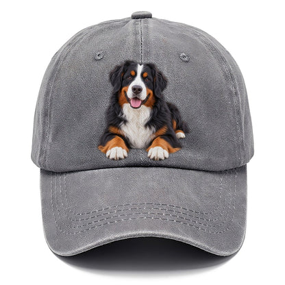 Bernese Mountain Dog Lying Down Top Breeds Classic Cap – Urban Haze