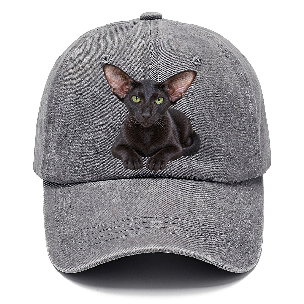 Oriental Shorthair Reclining Paws Forward Realistic Cat Portrait Classic Cap – Urban Haze