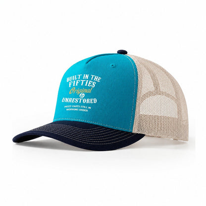 Built In The Fifties Trucker Hat – Teal Navy