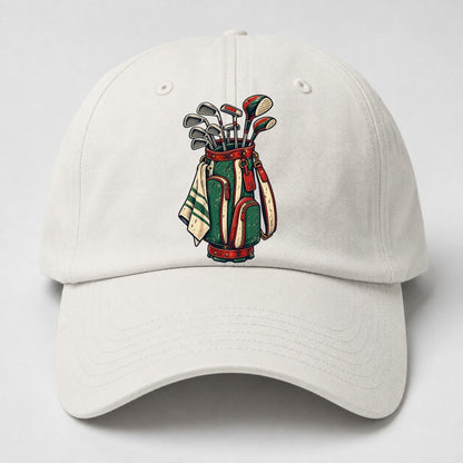 Bag And Clubs Stack Golf Life Baseball Cap – Off White