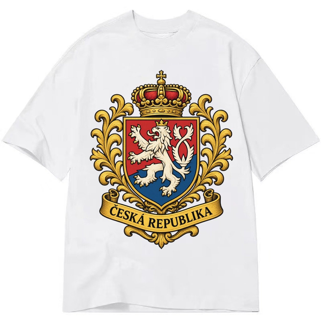 Czech Republic Lion Classic T-shirt – White