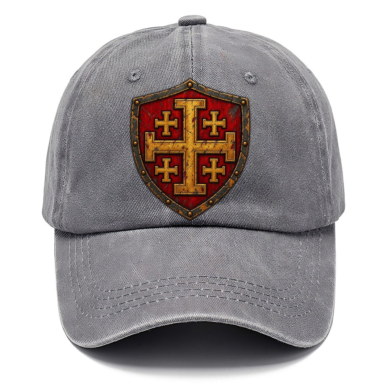 Crusader Battle Shield Heraldry Jerusalem Cross Classic Cap – Urban Haze