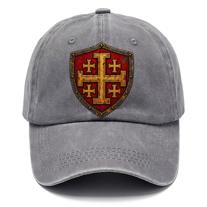 Crusader Battle Shield Heraldry Jerusalem Cross Classic Cap – Urban Haze
