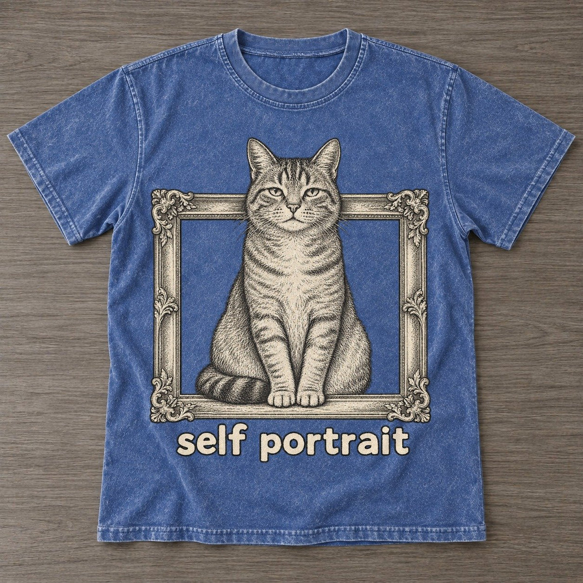 Washed Blue — front view