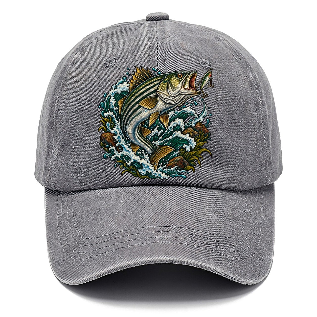 Striped Bass Surge Fishing Club Classic Cap – Urban Haze