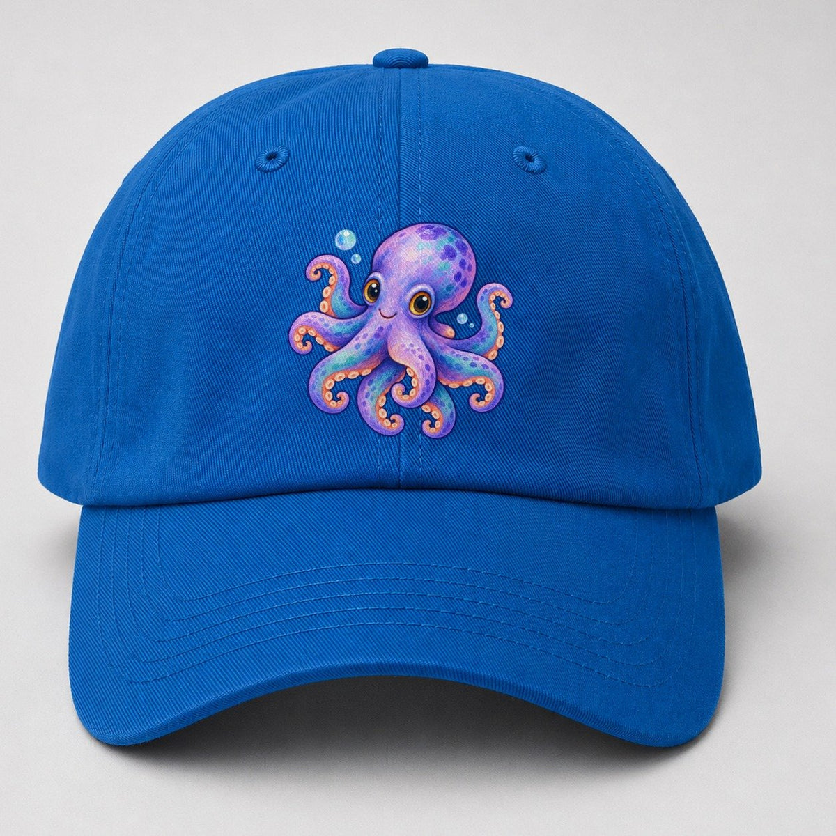 Octopus Playful Pinwheel Sea Sprite Baseball Cap – Blue
