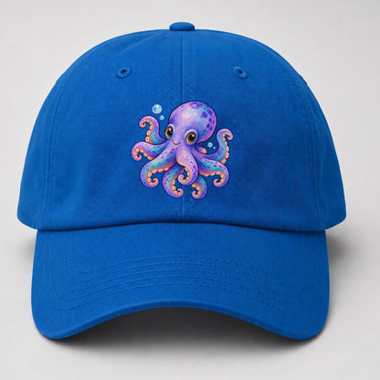 Octopus Playful Pinwheel Sea Sprite Baseball Cap – Blue