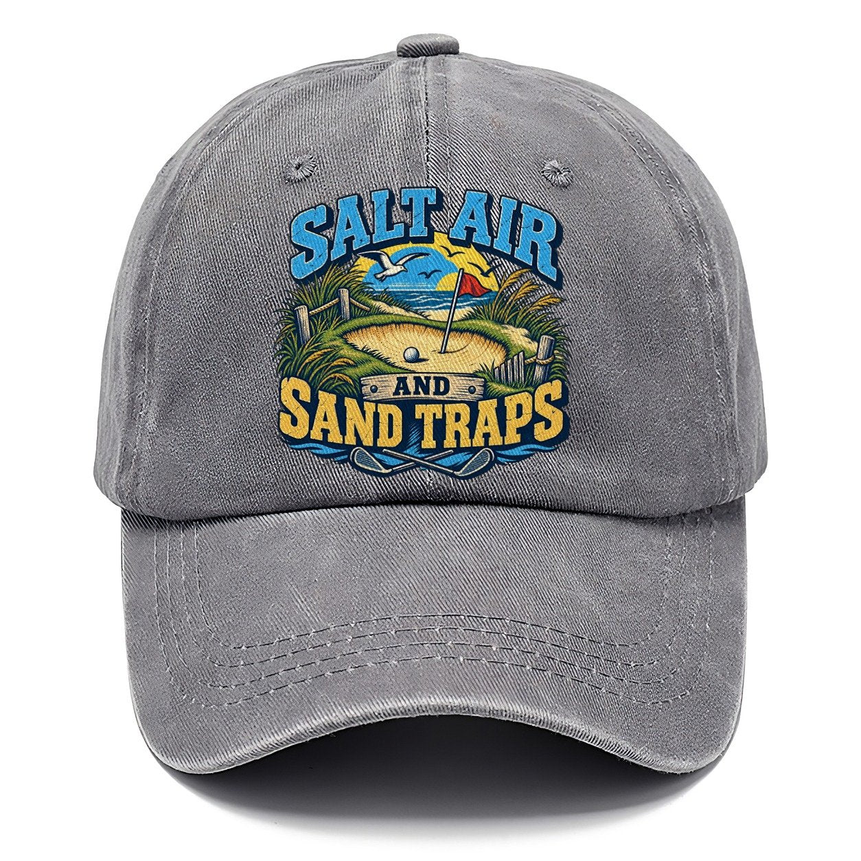 Salt Air And Sand Traps Golf Life Classic Cap – Urban Haze