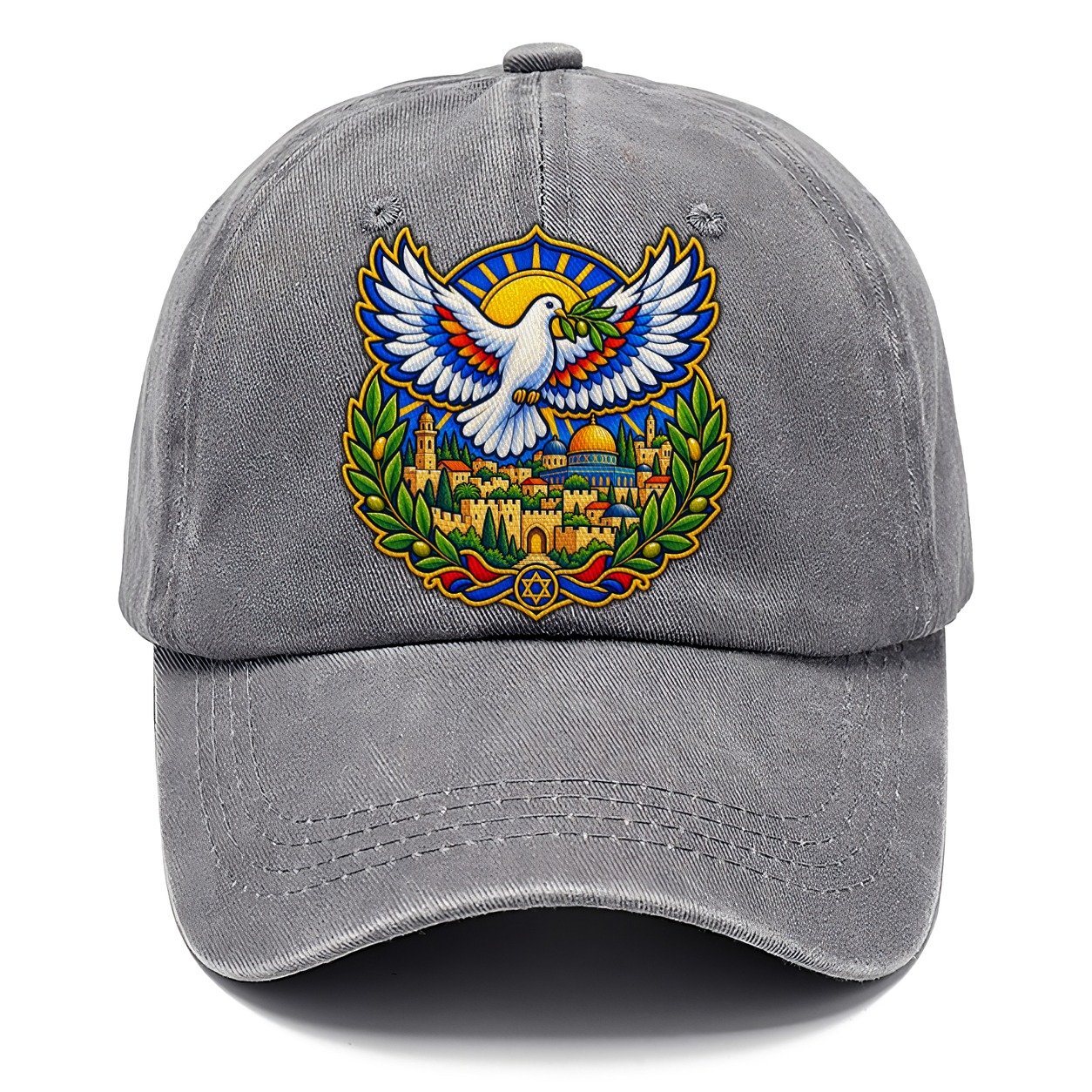 Dove Over The City Jerusalem Classic Cap – Urban Haze