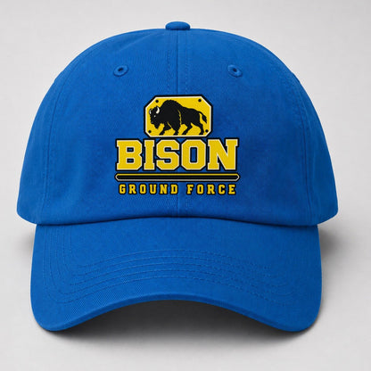 Bison Ground Force Heavy Duty Baseball Cap – Blue