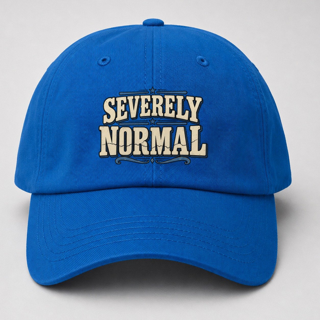 Severely Normal American Wit Baseball Cap – Blue
