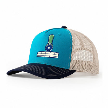 Rotary Cutter And Ruler Sewing And Quilting Trucker Hat – Teal Navy