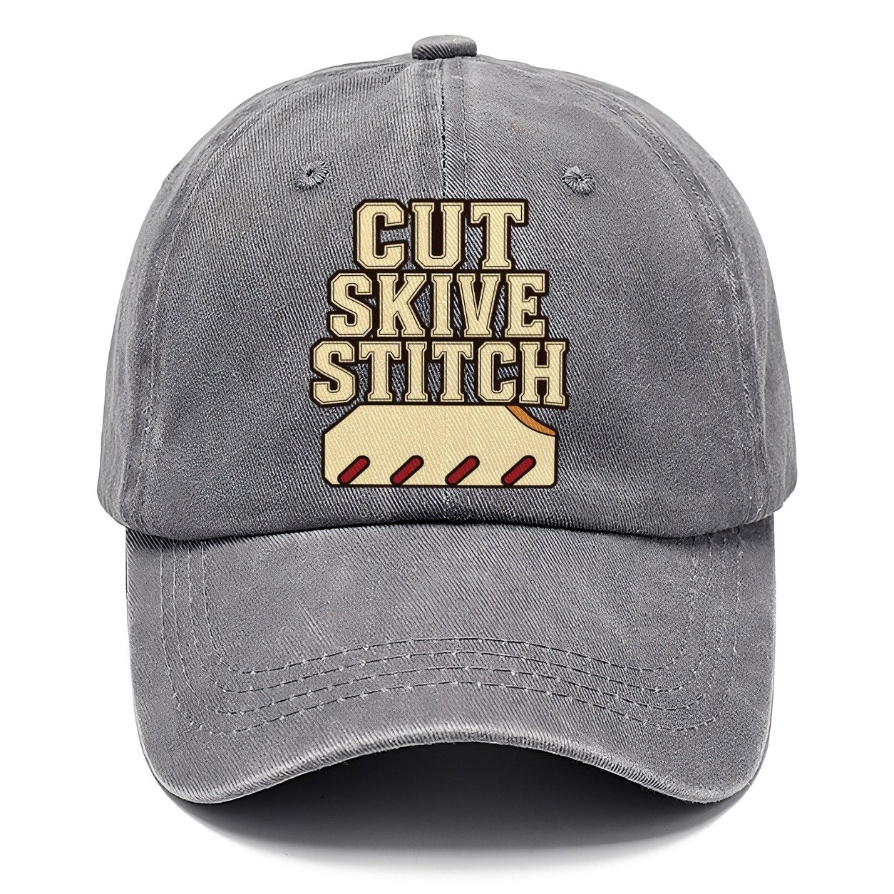Cut Skive Stitch Leathercraft Classic Cap – Urban Haze