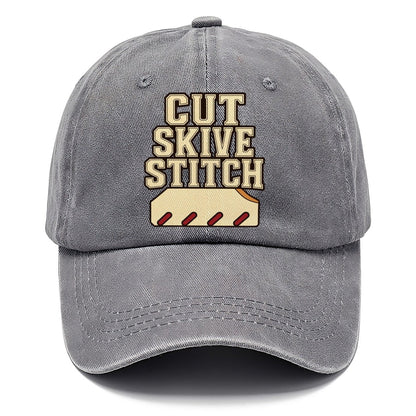 Cut Skive Stitch Leathercraft Classic Cap – Urban Haze