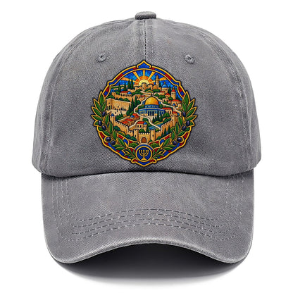 Madaba Style Mosaic Map Jerusalem Classic Cap – Urban Haze