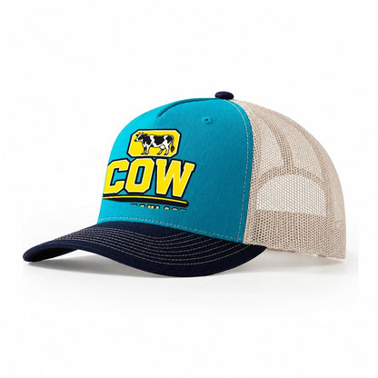 Cow Bulk Haulage Heavy Duty Trucker Hat – Teal Navy