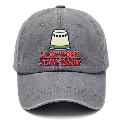 Slow Work Stays Made And Needlework Classic Cap – Urban Haze