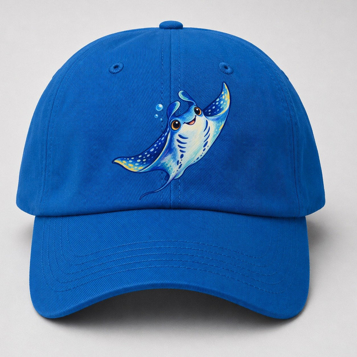 Manta Ray Upward Glide Sea Sprite Baseball Cap – Blue