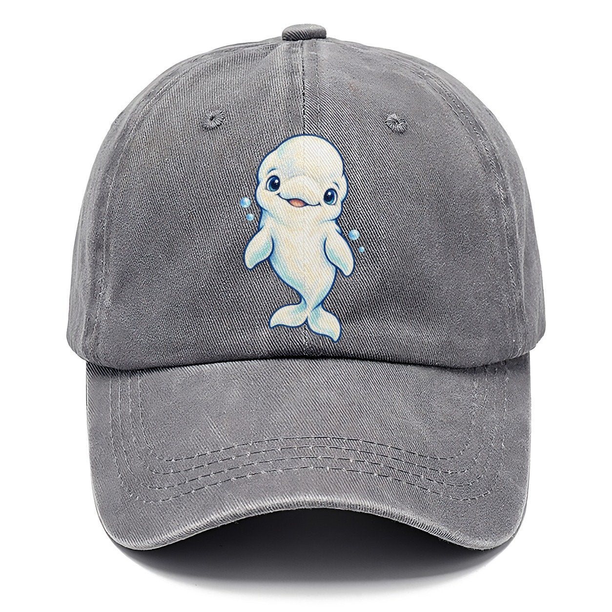 Beluga Whale Front Smile Sea Sprite Classic Cap – Urban Haze