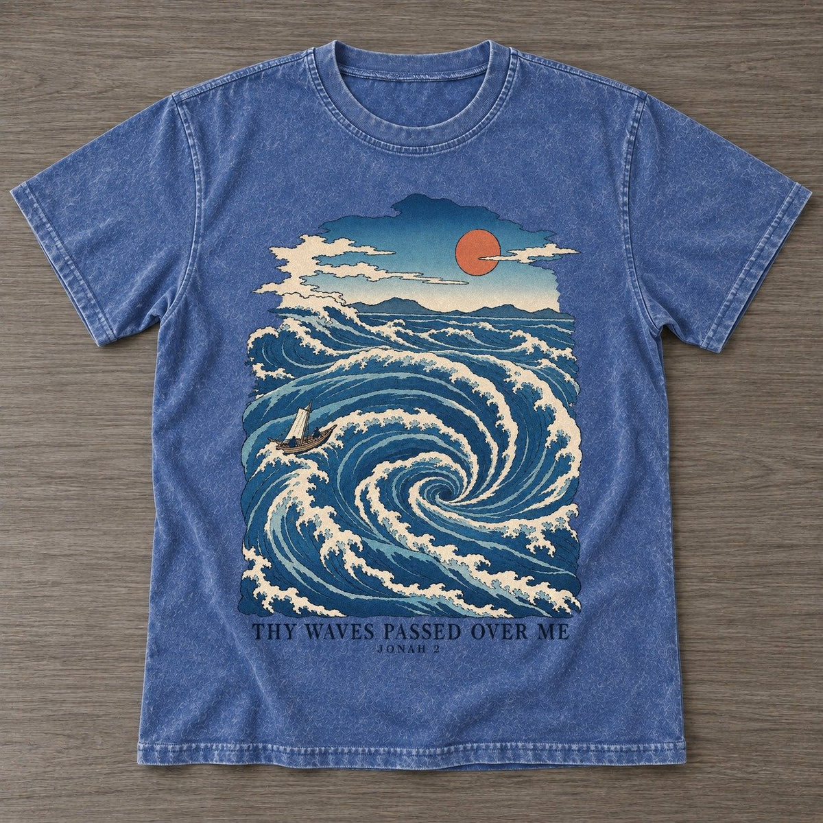 Washed Blue — front view