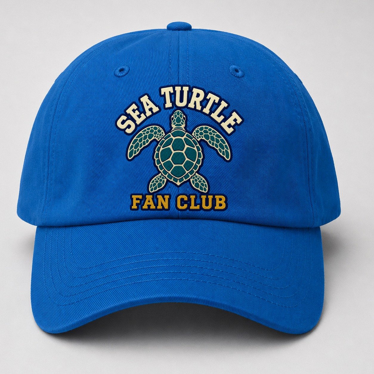 Sea Turtle Fan Club Baseball Cap – Blue