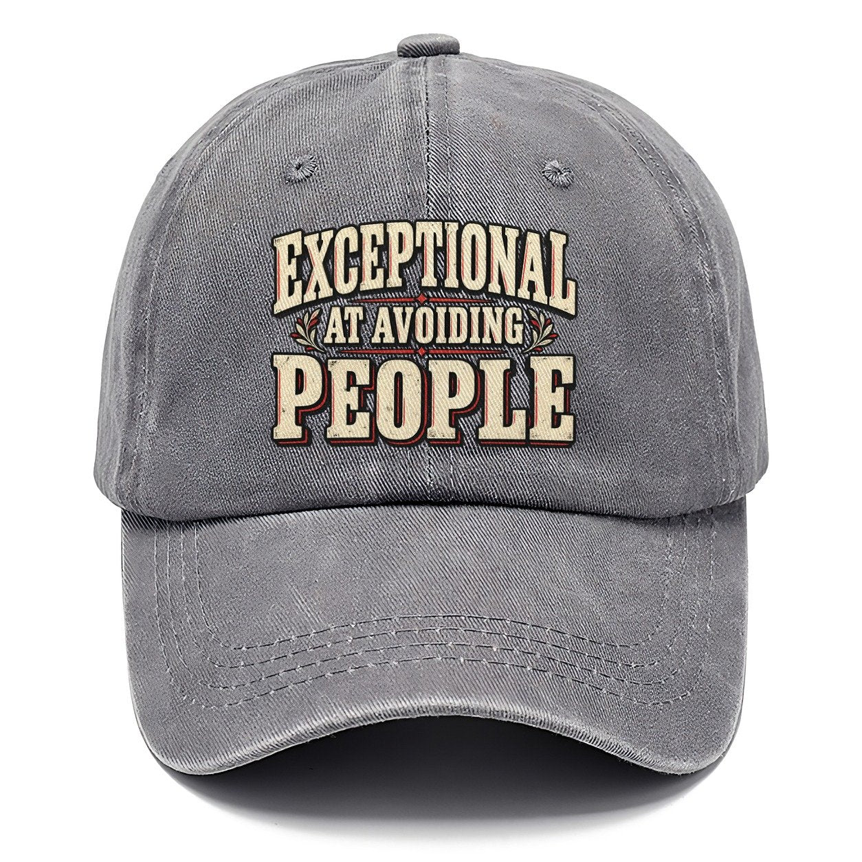 Exceptional At Avoiding People American Wit Classic Cap – Urban Haze