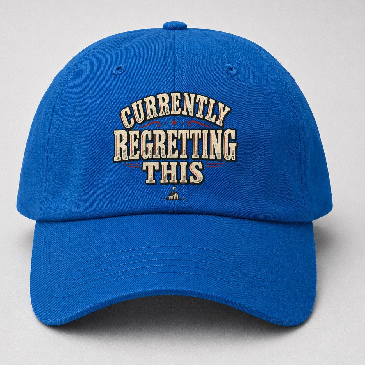 Currently Regretting This American Wit Baseball Cap – Blue