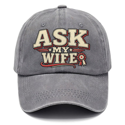 Ask My Wife American Wit Classic Cap – Urban Haze