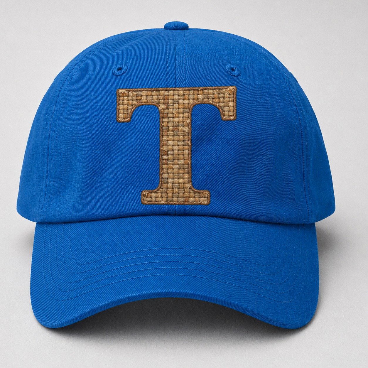 Woven Tweed T Monogram Baseball Cap – Blue